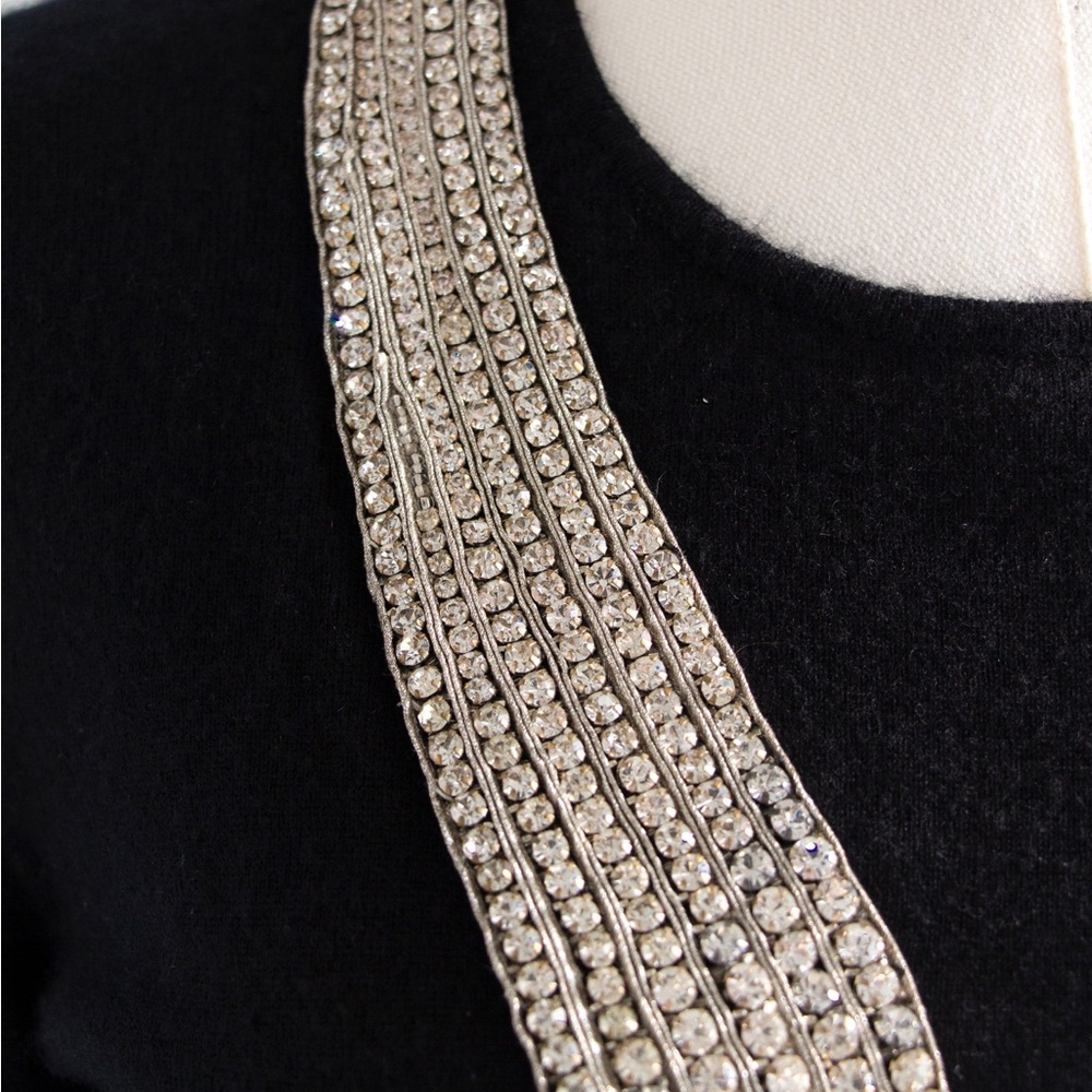 RARE Chanel Vintage F/W 2003 Comete Swarovski Embellished Necklace 03A Sweater - Picture 8 of 13